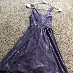 V- neck Purple Velvet Wild Fable Dress <3